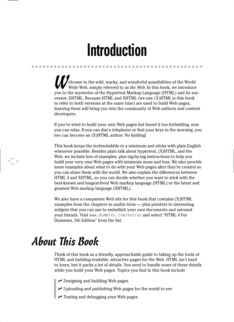 image for page HTML 4 FOR DUMmIES