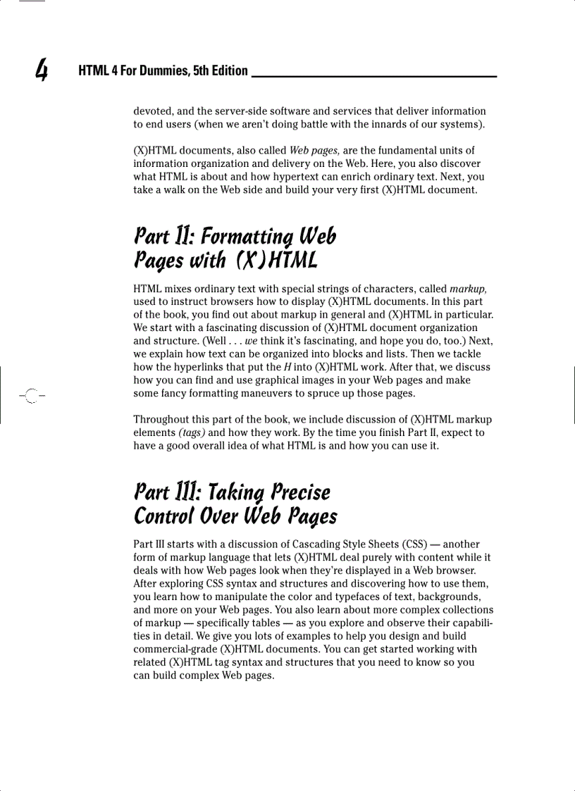image for page HTML 4 FOR DUMmIES
