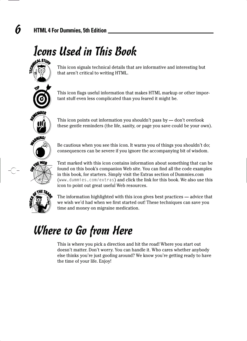 image for page HTML 4 FOR DUMmIES