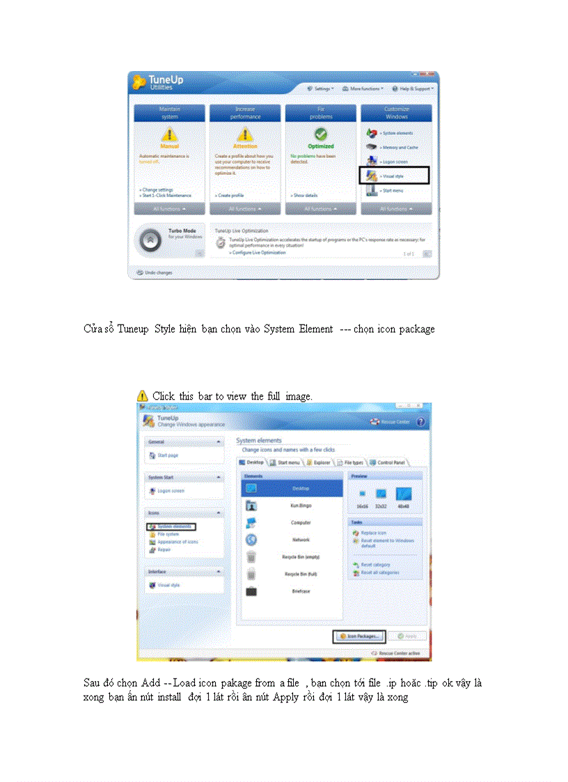 image for page Hướng dẫn cách thay Icon themes Skin cho WIndows 7 cho các bạn chưa biết