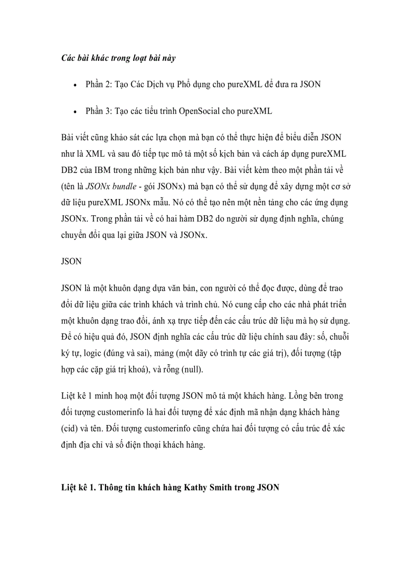 image for page Xây dựng một ứng dụng pureXML và JSON Phần 1