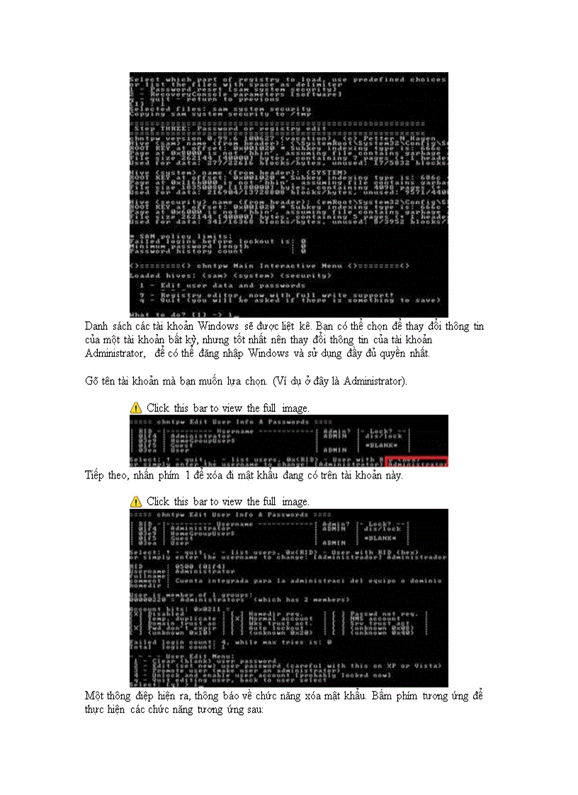 image for page Làm gì khi quên mật khẩu đăng nhập Windows 7