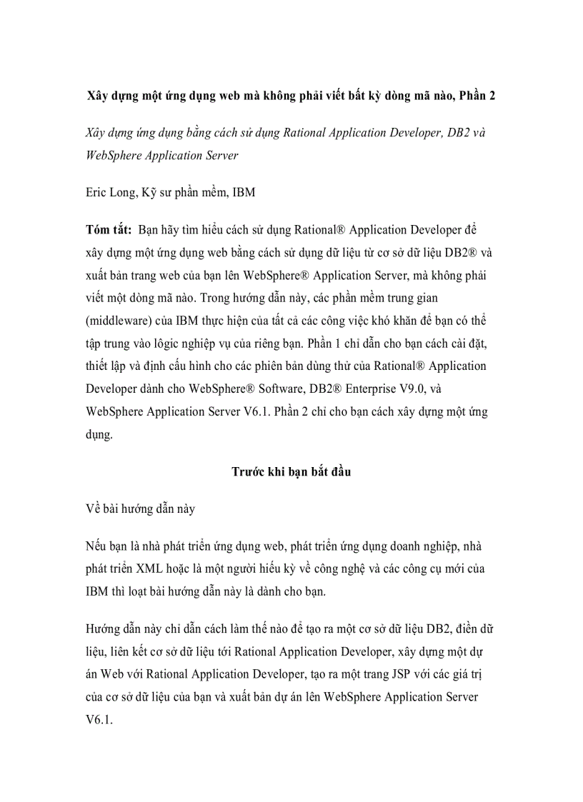 image for page Xây dựng một ứng dụng web mà không phải viết bất kỳ dòng mã nào Phần 2