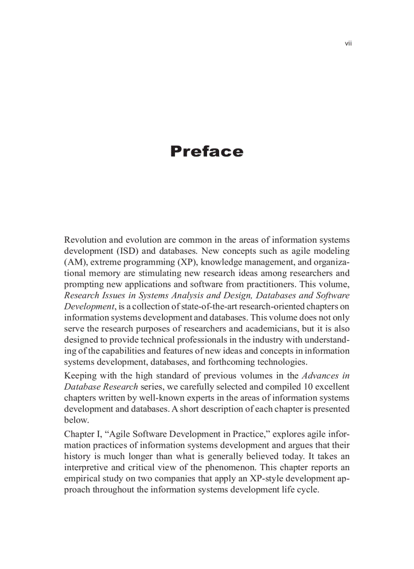 image for page Research Issues in Systems Analysis and Design Databases and Software Development phần 1