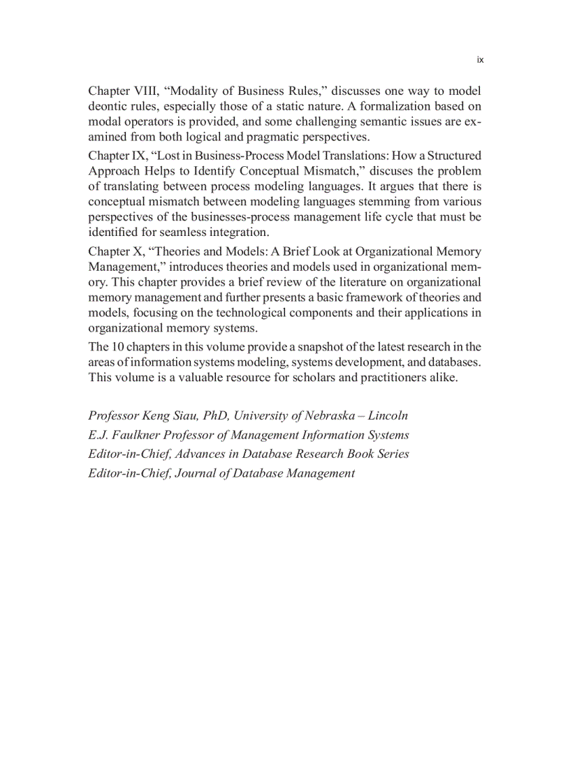 image for page Research Issues in Systems Analysis and Design Databases and Software Development phần 1