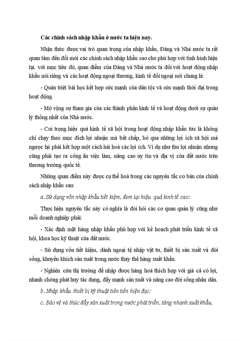 image for page Các chính sách nhập khẩu ở nước ta hiện nay