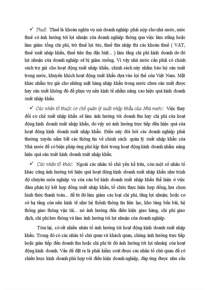 image for page Các nhân tố ảnh hưởng đến hiệu quả kinh doanh xuất nhập khẩu