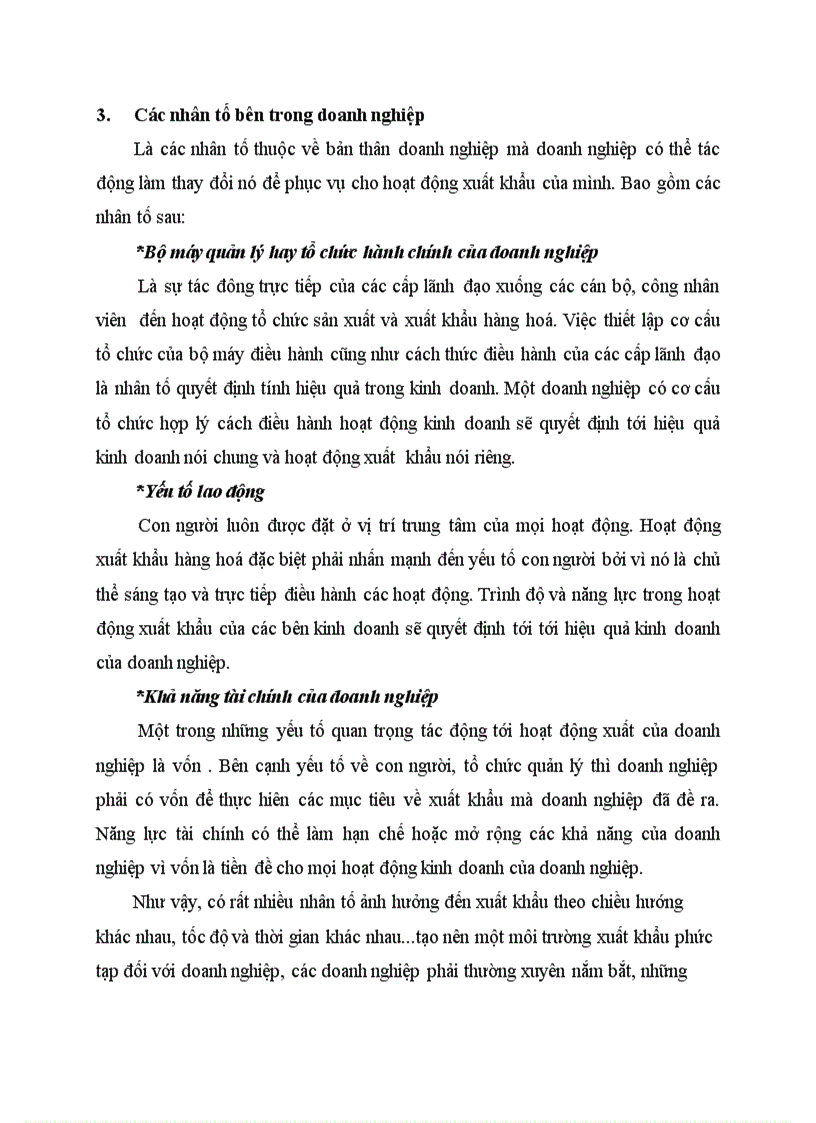 image for page Các nhân tố ảnh hưởng đến hoạt động xuất khẩu