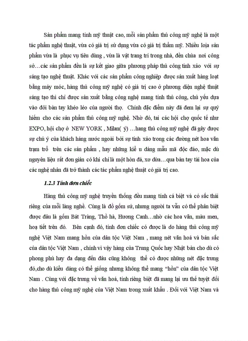 image for page Đặc điểm của hàng thủ công mỹ nghệ