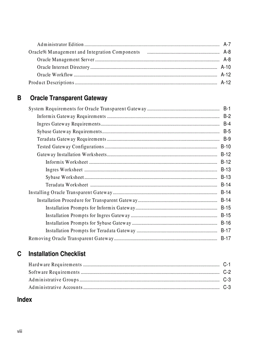 image for page Oracle9i Installation Guide phần 1