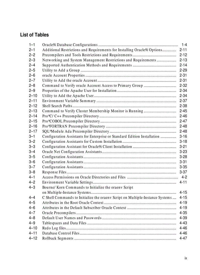 image for page Oracle9i Installation Guide phần 1