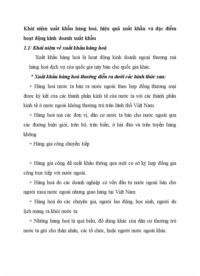 image for page Khái niệm xuất khẩu hàng hoá hiệu quả xuất khẩu và đặc điểm hoạt động kinh doanh xuất khẩu