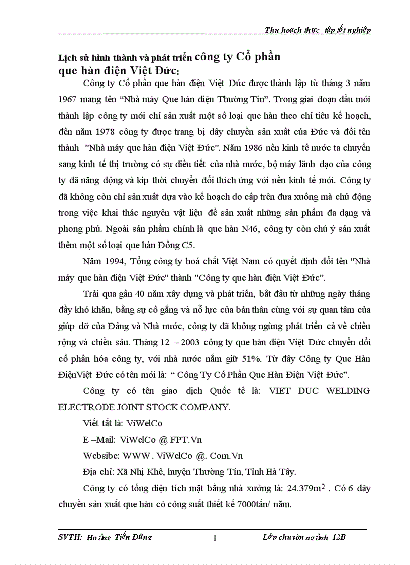 image for page Lịch sử hình thành và phát triển công ty Cổ phần que hàn điện Việt Đức