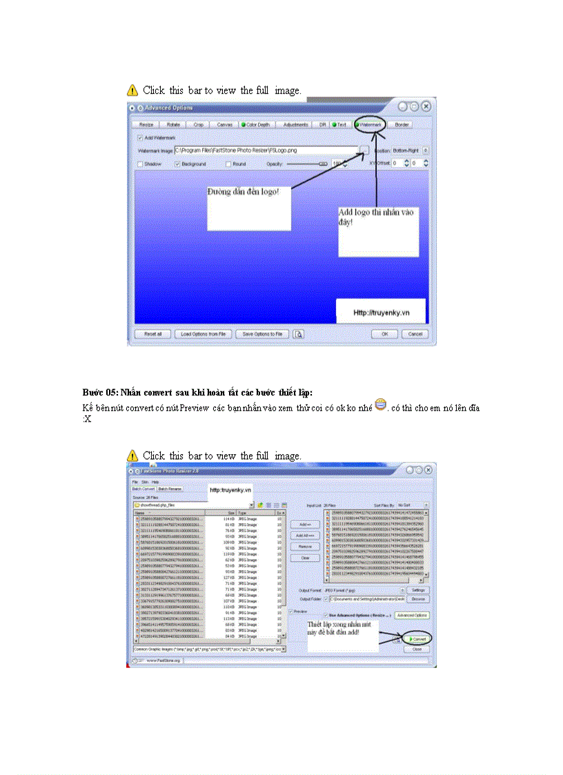 image for page Add Text và Logo cho ảnh với Fastone Photo Resize