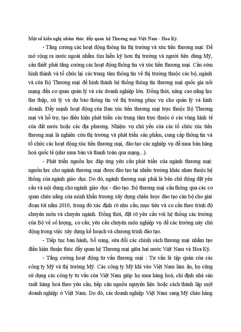 image for page Một số kiến nghị nhằm thúc đẩy quan hệ Thương mại Việt Nam Hoa Kỳ