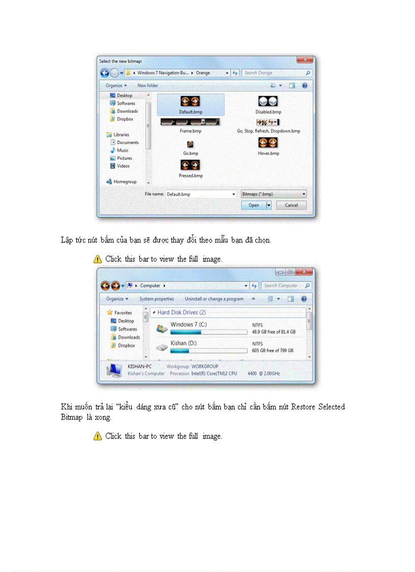 Tuỳ chỉnh các nút bấm chính trong Windows 7