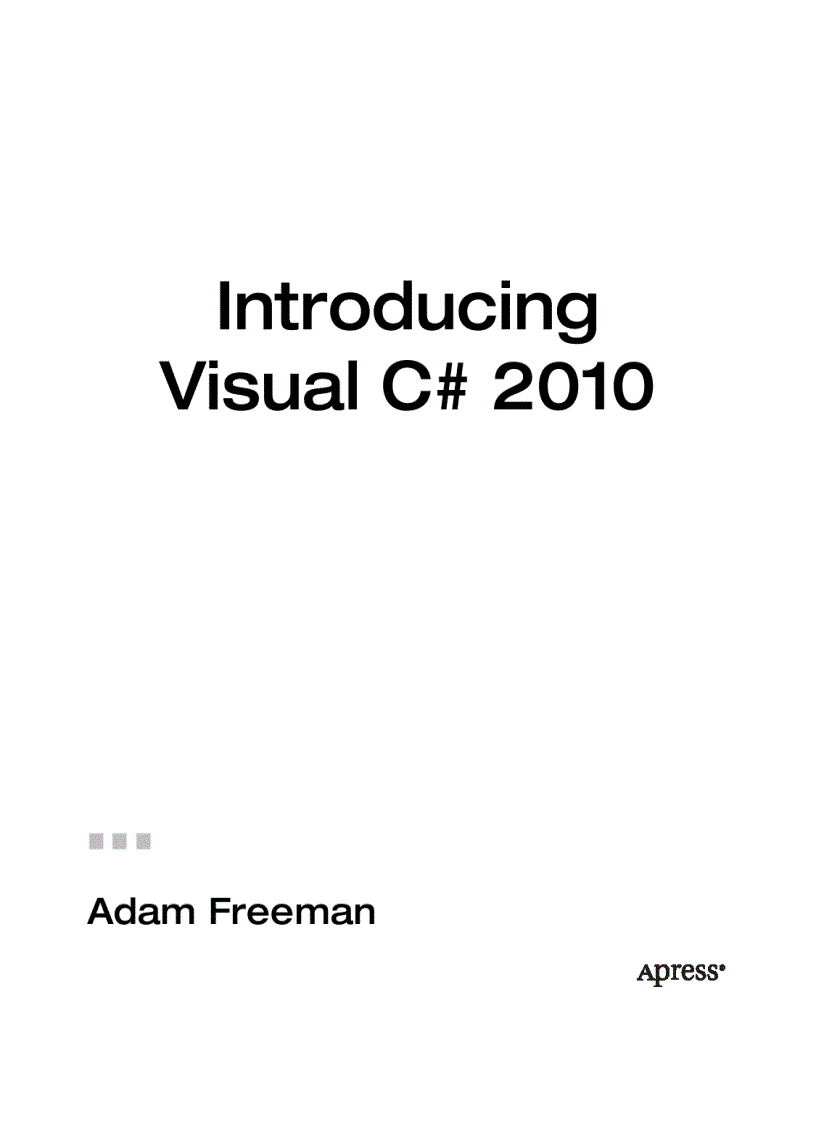 Introducing Visual C 2010