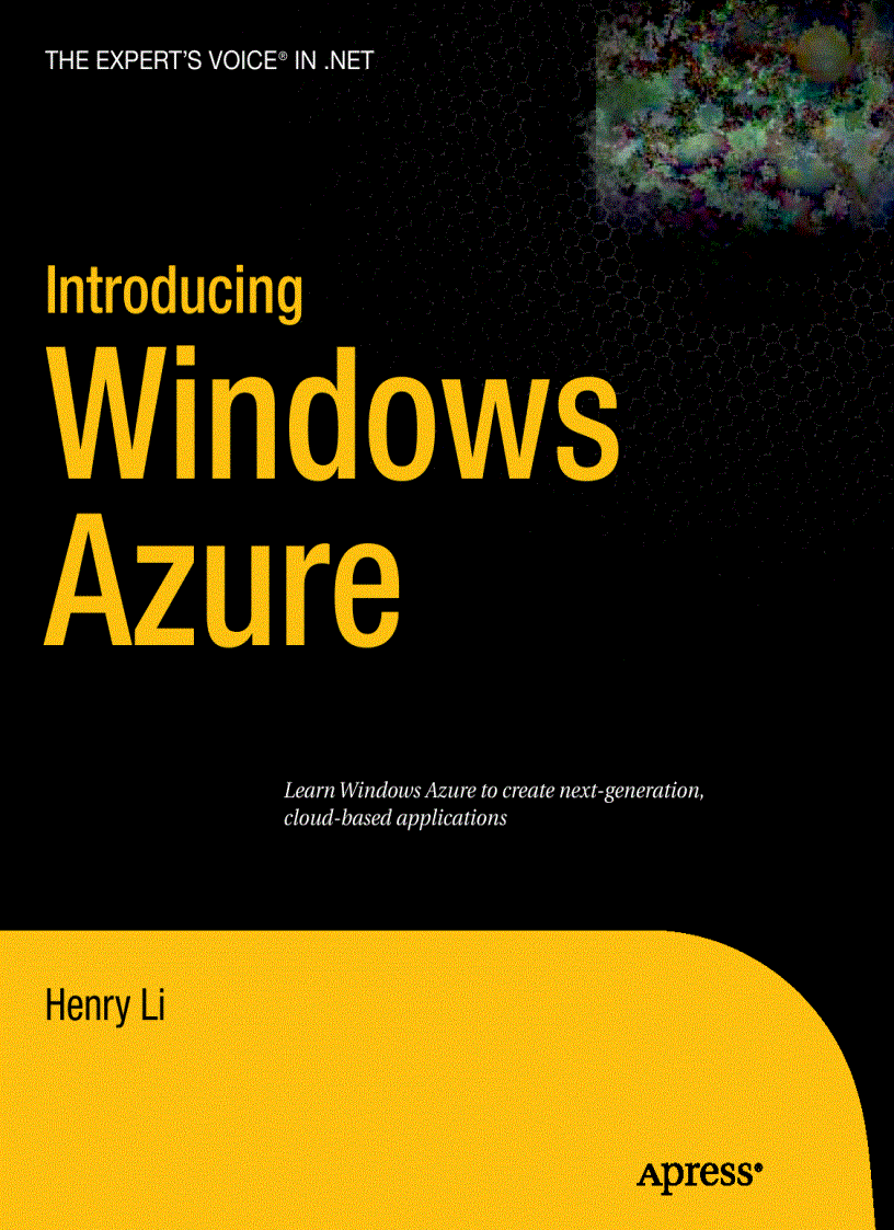 image for page Introducing Windows Azure