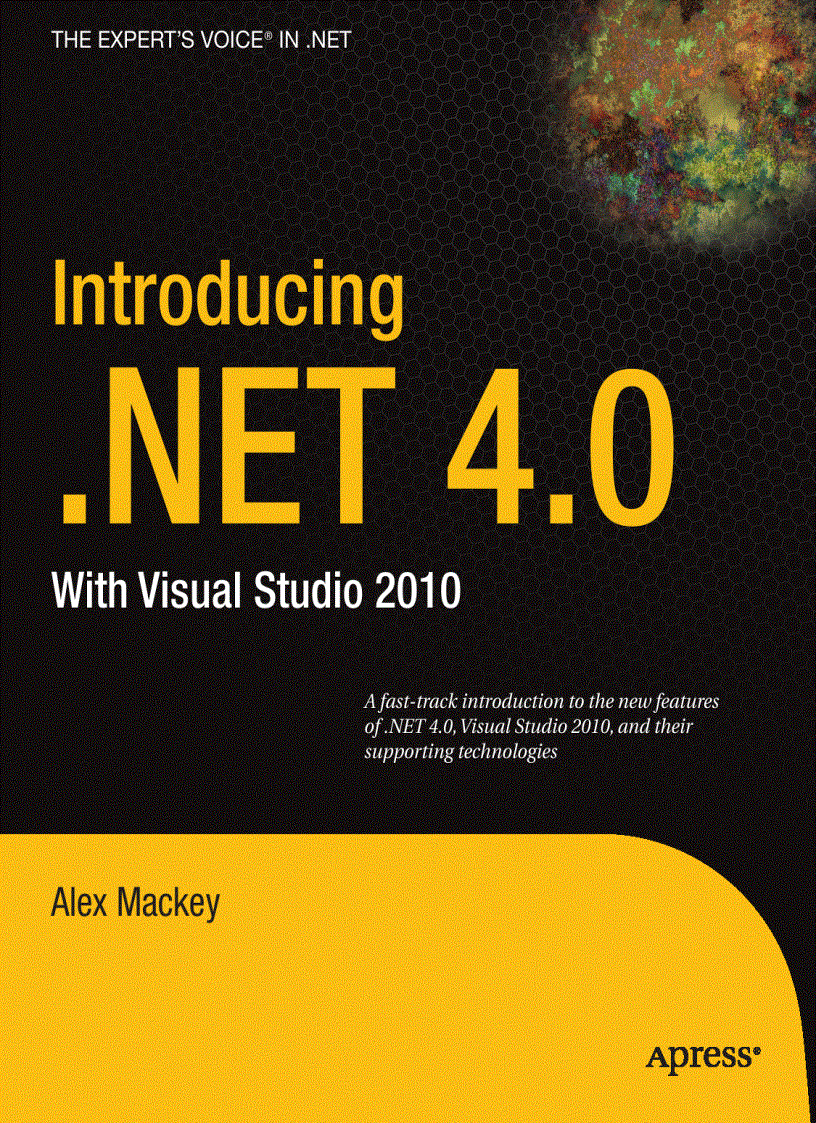 image for page Introducing NET 4 0 With Visual Studio 2010