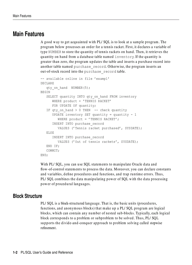 image for page PL SQL User s Guide and Reference phần 1