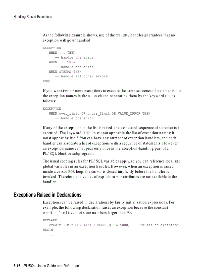 image for page PL SQL User s Guide and Reference phần 5
