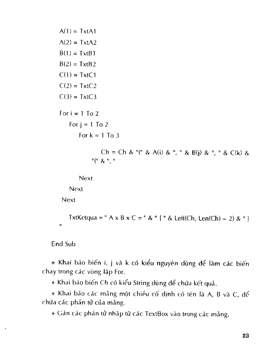image for page Tự học thiết kế chương trình cho học sinh làm toán bằng visual basic 6 0 II p1