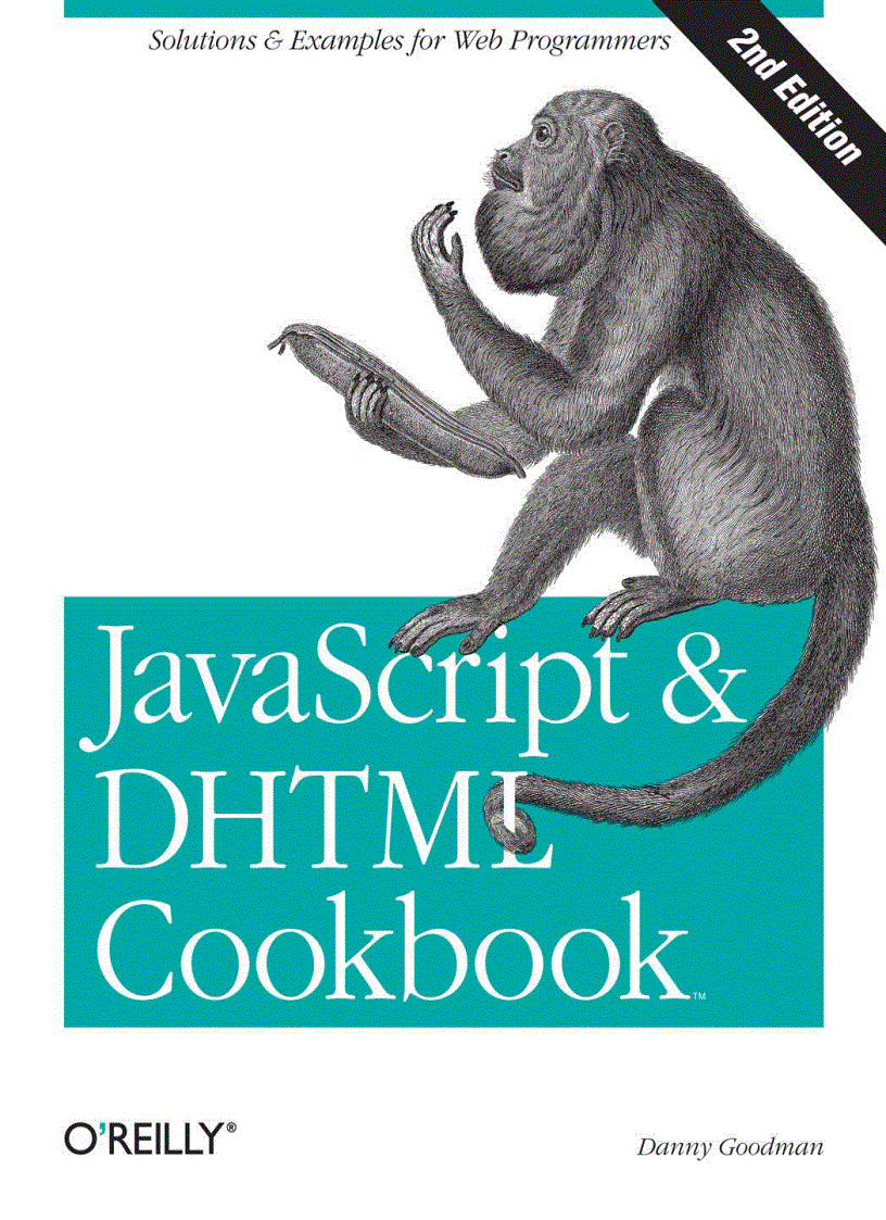 JavaScript DHTML Cookbook