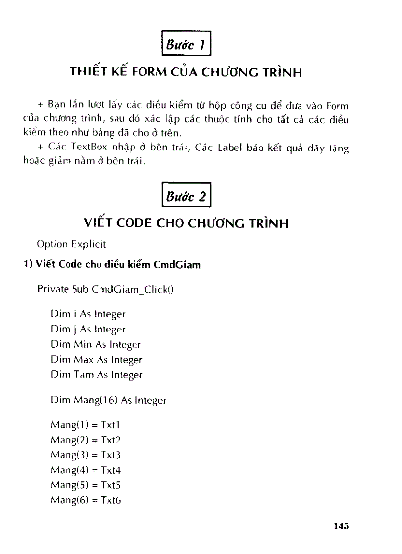 image for page Tự học thiết kế chương trình cho học sinh làm toán bằng visual basic 6 0 II p3