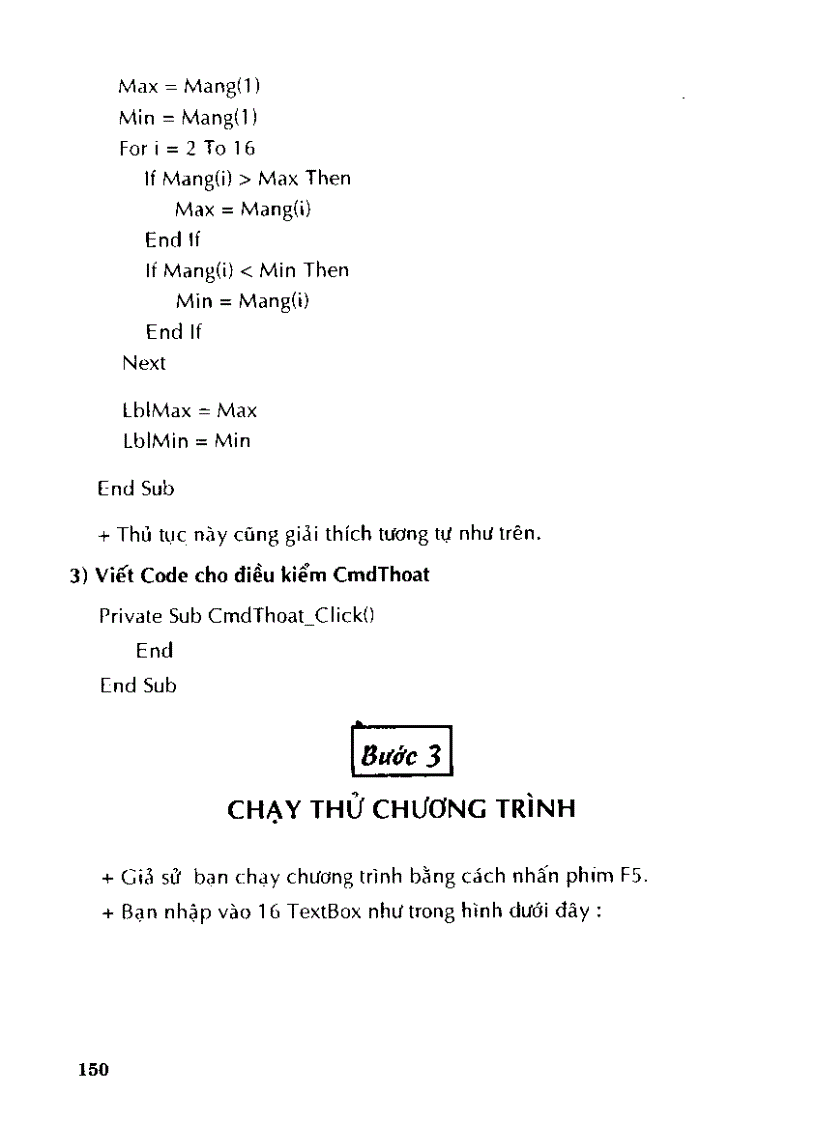 image for page Tự học thiết kế chương trình cho học sinh làm toán bằng visual basic 6 0 II p3