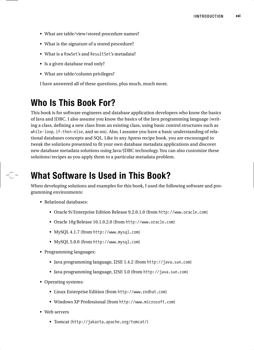 image for page JDBC Metadata MySQL and Oracle Recipes A Problem Solution Approach