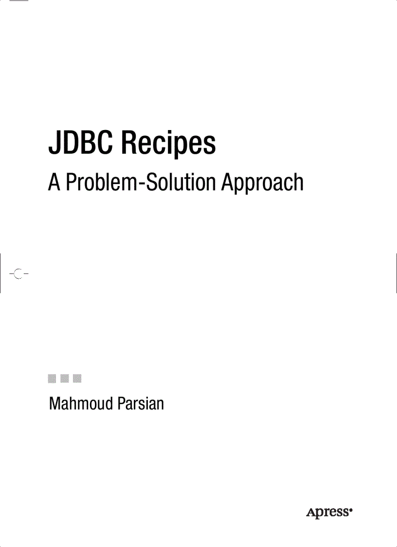 JDBC Recipes A Problem Solution Approach