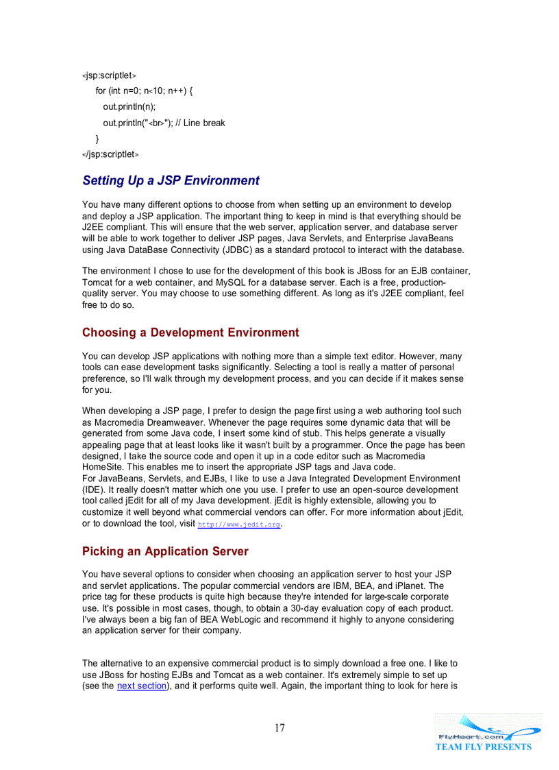 image for page JSP Examples and Best Practices