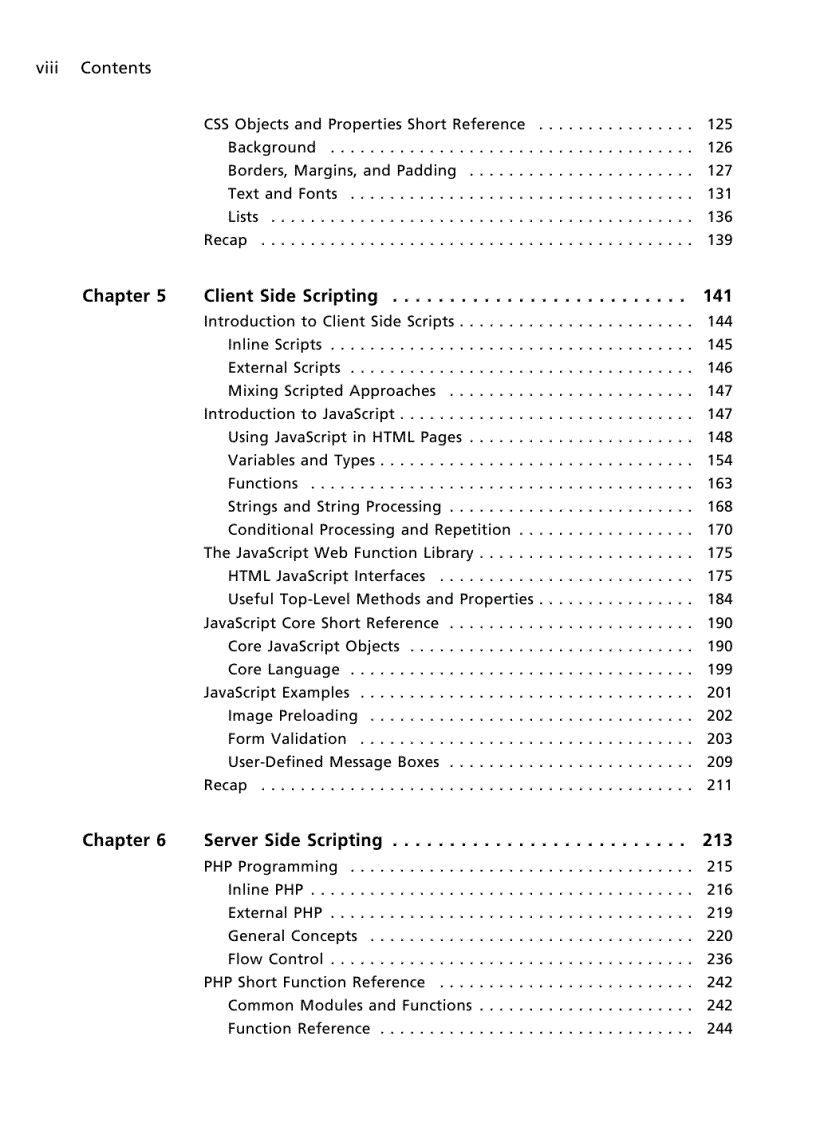 image for page Just Enough Web Programming with XHTMLtm PHP R and MySQL