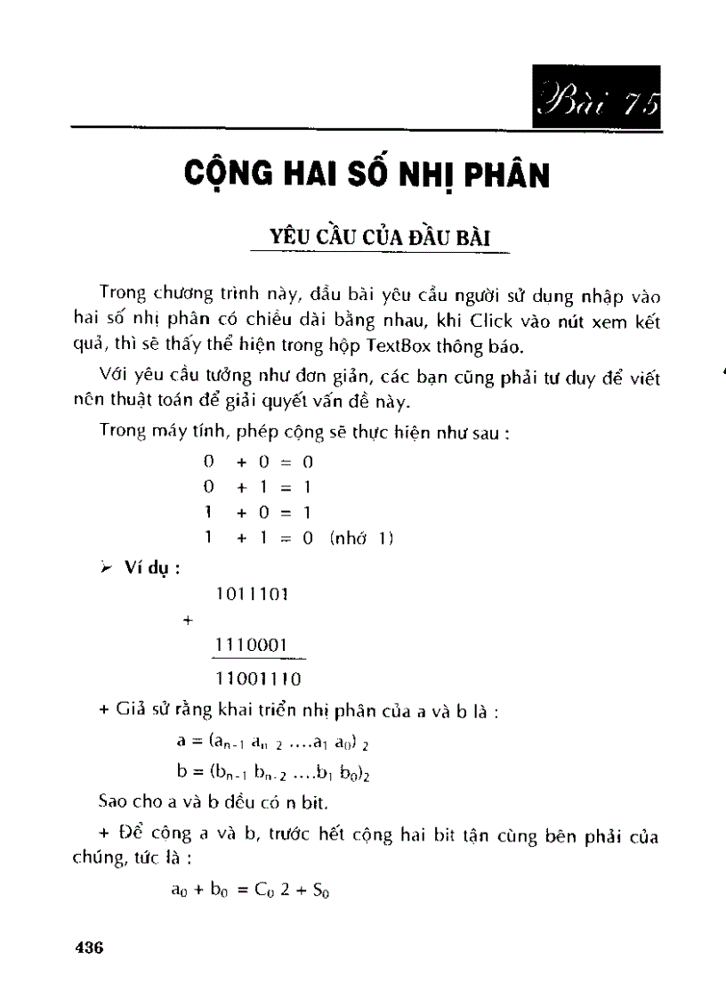image for page Tự học thiết kế chương trình cho học sinh làm toán bằng visual basic 6 0 II p7