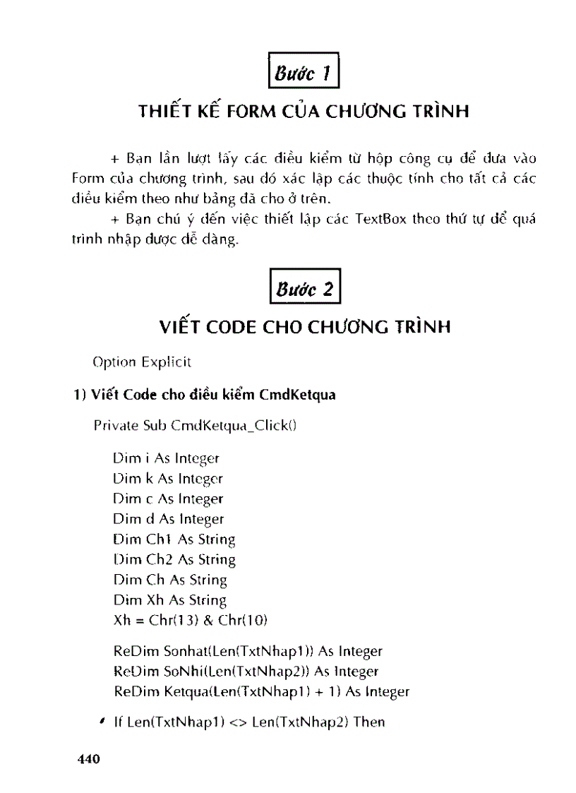 image for page Tự học thiết kế chương trình cho học sinh làm toán bằng visual basic 6 0 II p7