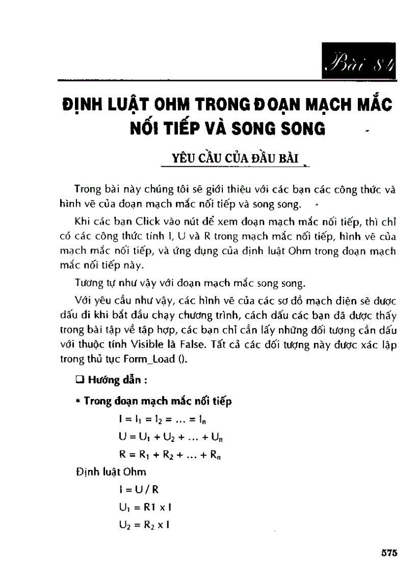 image for page Tự học thiết kế chương trình cho học sinh làm toán bằng visual basic 6 0 II p9