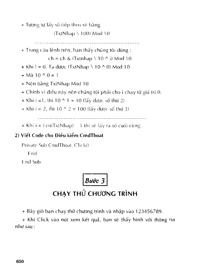 image for page Tự học thiết kế chương trình cho học sinh làm toán bằng visual basic 6 0 II p10