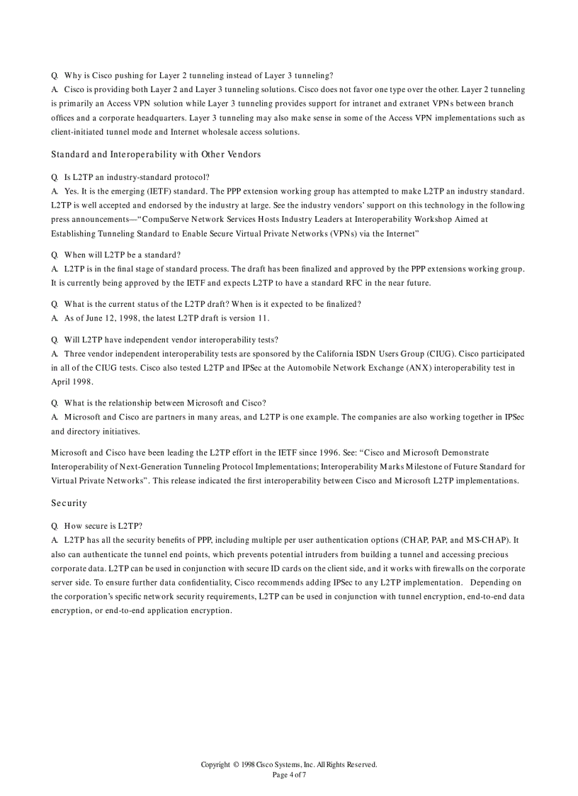 image for page L2TP Questions and Answers