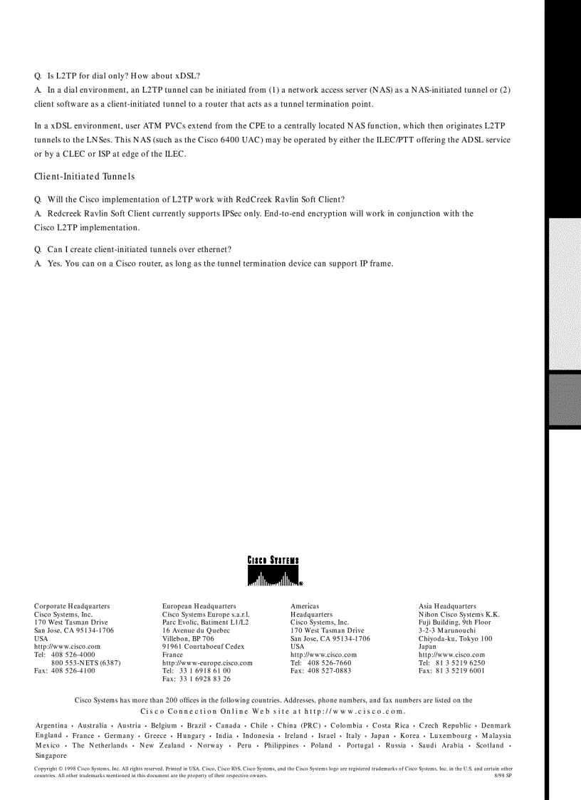 image for page L2TP Questions and Answers