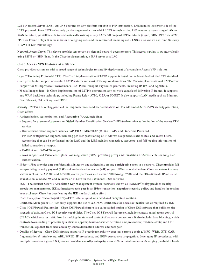 image for page Layer 2 Tunneling Protocol A Feature in Cisco IOS Software