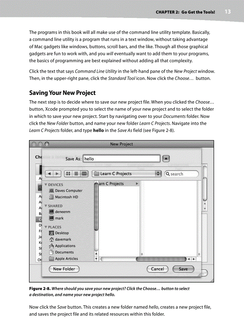 image for page Learn C on the Mac