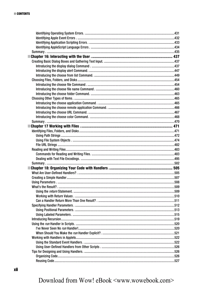 image for page Learn Apple Script The Comprehensive Guide to Scripting and Automation on Mac OS X Third Edition