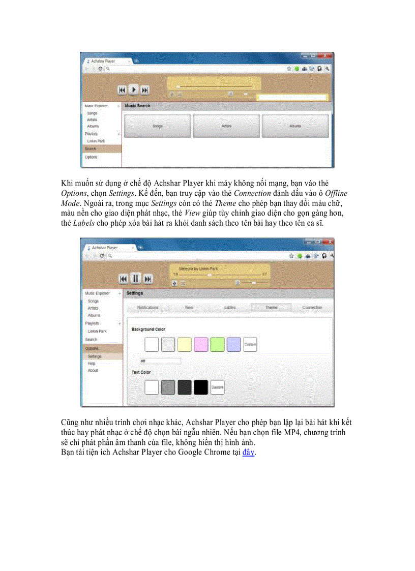 Ebook Thưởng thức và quản lý nhạc bằng Google Chrome