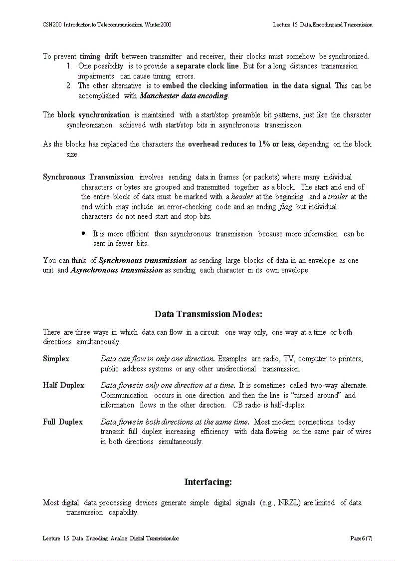 image for page Data Encoding and Transmission