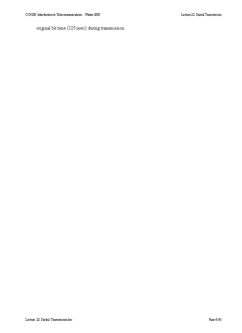 image for page Digital Transmission of Analog Data Baseband Transmission