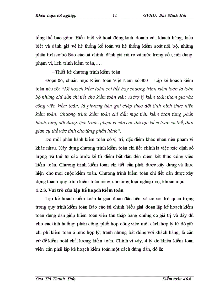image for page Hoàn thiện lập kế hoạch kiểm toán trong kiểm toán Báo cáo tài chính tại Công ty TNHH Dịch vụ Kiểm toán và Tư vấn UHY