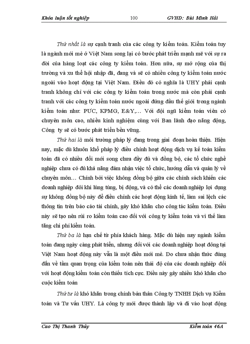 image for page Hoàn thiện lập kế hoạch kiểm toán trong kiểm toán Báo cáo tài chính tại Công ty TNHH Dịch vụ Kiểm toán và Tư vấn UHY
