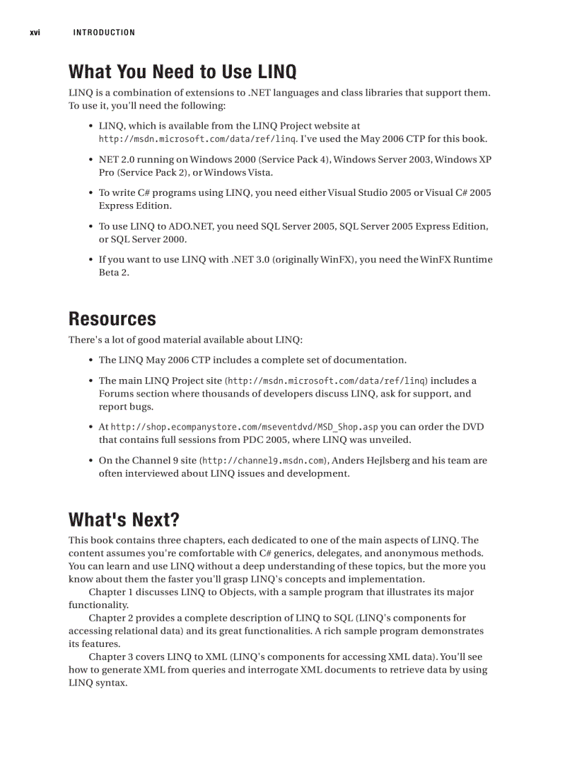 image for page LINQ for Visual C 2005