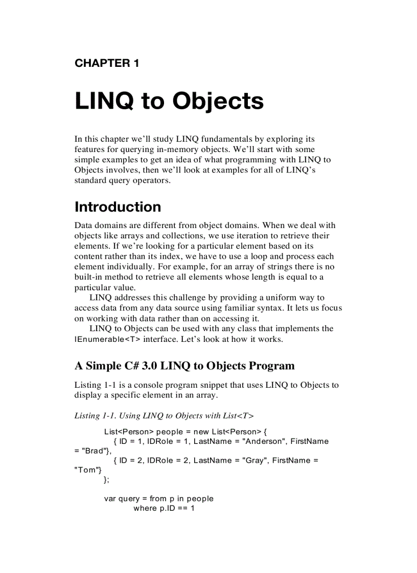 image for page LINQ for Visual C 2005