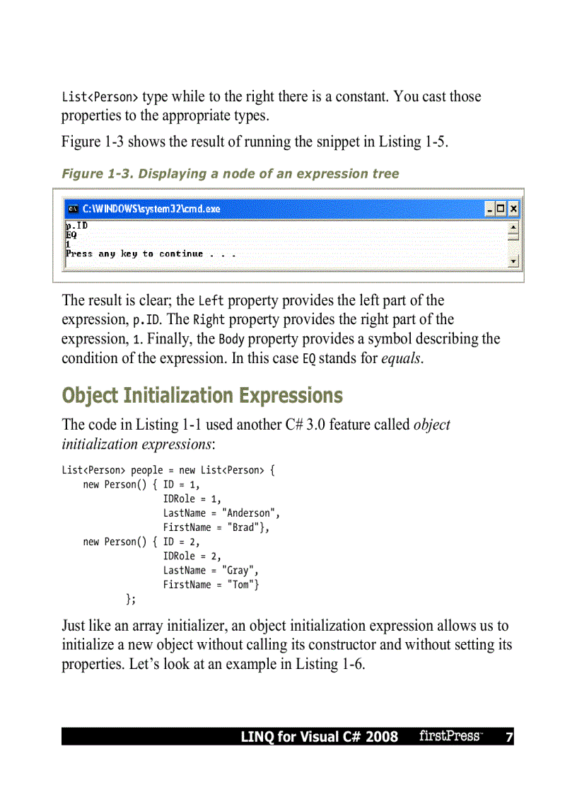 image for page LINQ for Visual C 2008